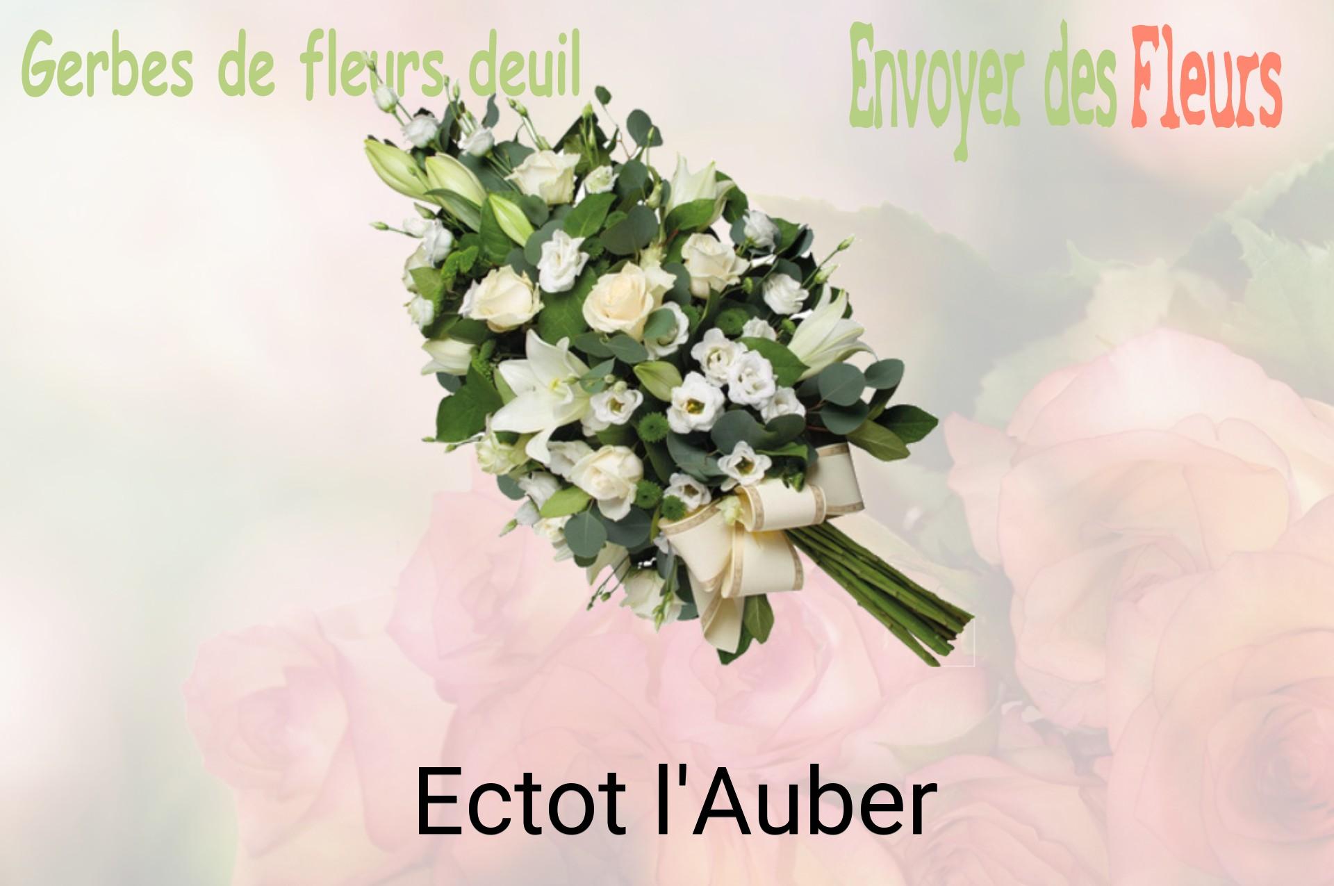 Gerbe de fleurs de deuil livrée à Ectot-l'Auber